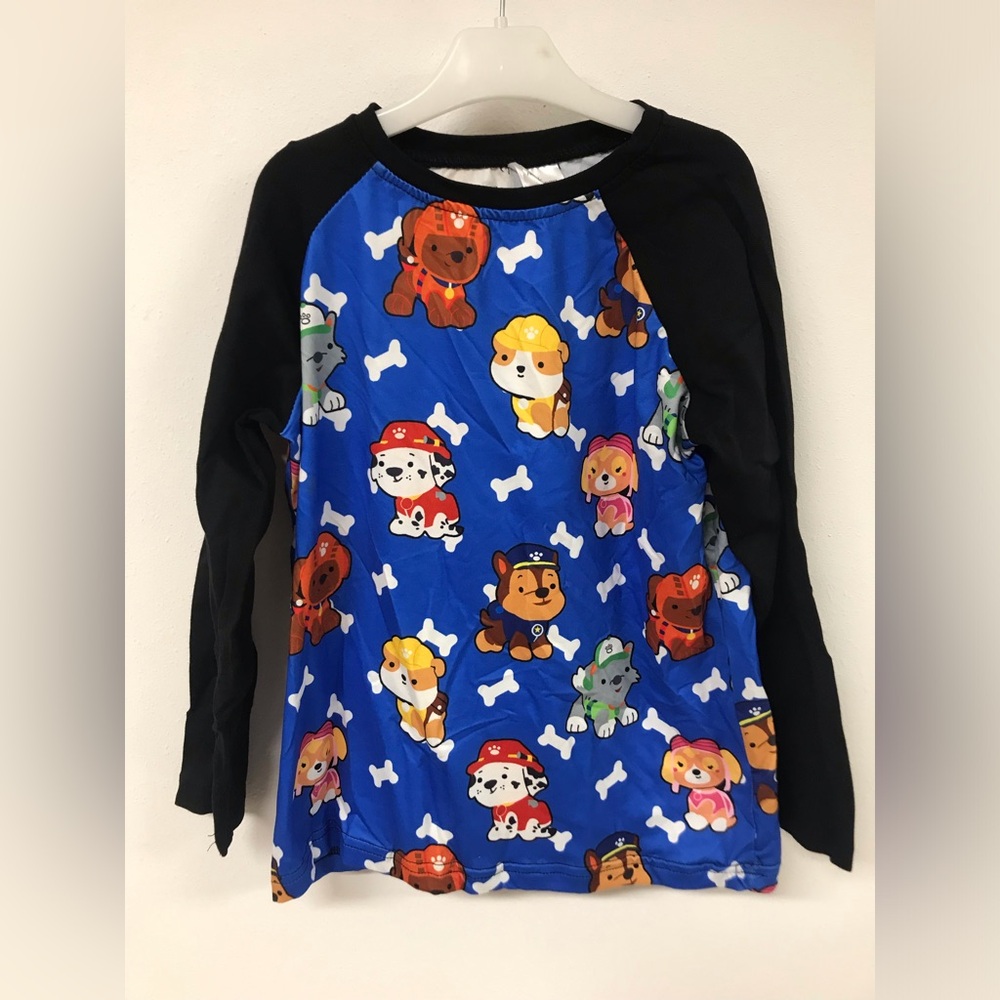Little Girl Kids Toddler Doggie Ruffle Sleeve Cotton Raglan Top T-Shirt Tee New
